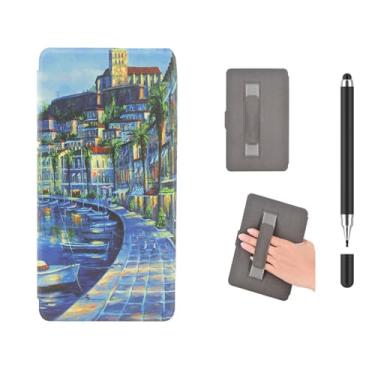 Imagem de Akacy Padrão pintado com capa de alça para Kindle paperwhite de 6,8 polegadas 11º (versão 2021 Modelos M2L3EK), capa leve (28)