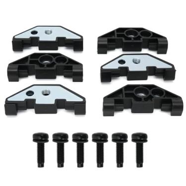 Imagem de Kit de porca e clipe de placa de retenção de topo rígido para Jeep Wrangler JK JKU 2007–2018, substituição de ferragens de retentor de parafuso de montagem de capota rígida, compatível com OEM