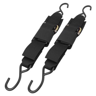 Imagem de Correia de guincho para barco com gancho 2 x 2 para tiras de amarração de barco ao reboque - pacote com 2