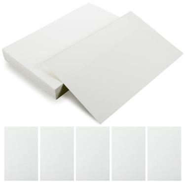 Imagem de Cartolina branca de 230 g - papel grosso de 21,6 x 35,5 cm, 100 folhas de cartolina pesada para impressão, para convites, menus, casamento, cartões DIY