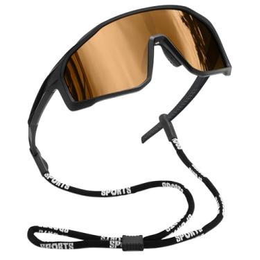 Imagem de Joopin Óculos de Sol Esportivo Masculino Feminino Oculos Polarizados Envolventes para Ciclismo com Proteção UV400 Armação TR90 Lente Marrom