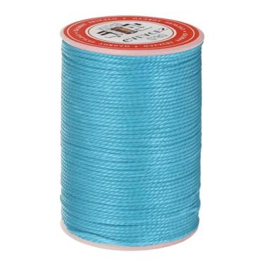 Imagem de Fio encerado de costura de couro premium, cordão de costura de cera 1260D, cordão de cera de poliéster de 55 m / 60 jardas para artesanato em couro, encadernação de livros, pulseiras trançadas