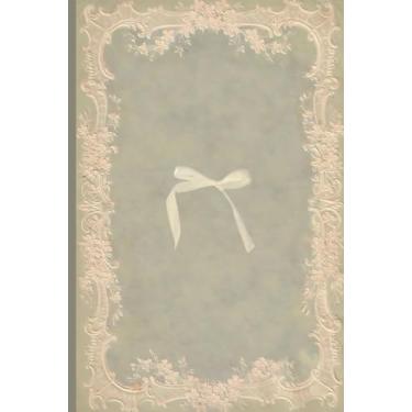 Imagem de Diário com forro vintage estético: Cottagecore, caderno de coquete para mulheres/adolescentes/estudantes, 15 x 23 cm, páginas creme forradas