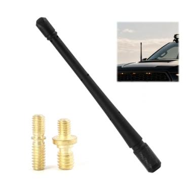Imagem de TNJPSEK Antena curta F150, mastro de antena curta de 17 cm compatível com F150 2009–2025 F250 F350 Bronco 2021–2025, substituição de acessórios de caminhão para recepção de sinal de rádio AM FM