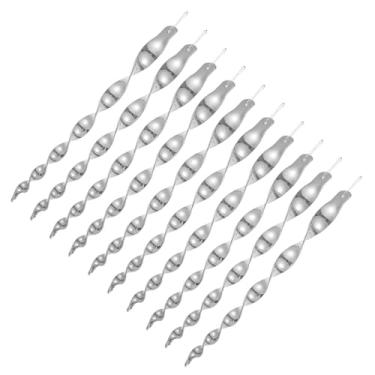 Imagem de 10 varetas de medo de pássaros, hastes refletoras, dispositivo de controle de dissuasão, mantém pica-paus e pássaros longe, acessórios prateados