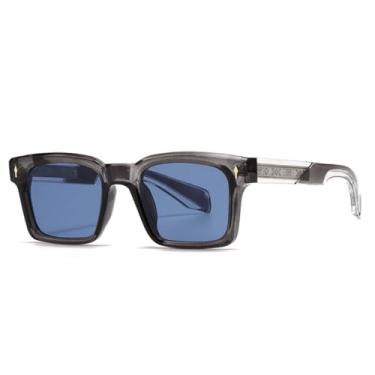 Imagem de VFDHN Óculos de Sol Fashion Rivets Gradient Masculino UV400 Vintage Escuro Feminino (TYJ378-3)