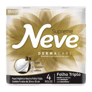 Imagem de Papel Higiênico Supreme Triplo Neve 4 rolos