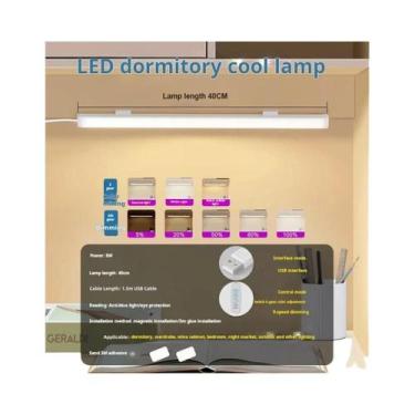Imagem de Lâmpada De Leitura LED Dimmable Com Tubo De Luz, 3 Cores, Plugue Magné