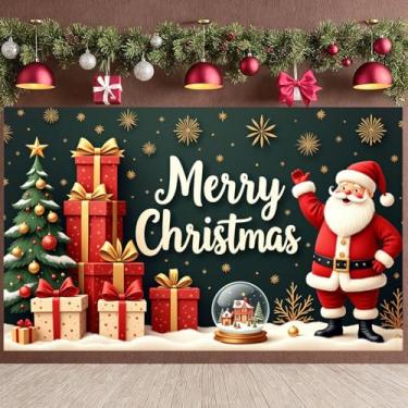 Imagem de Faixa de Natal para festa de Natal com design festivo Presépio para reunião de família, decoração interna