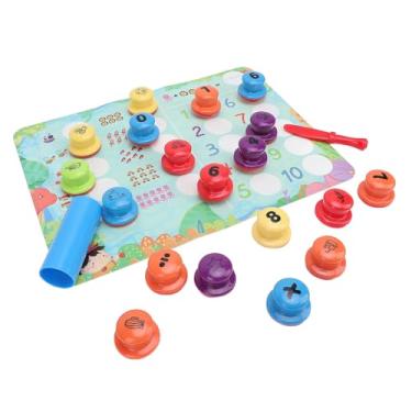 Imagem de Generic Kit de Carimbo de Argila Infantil Leve, Selos de Argila Educacionais Coloridos, Melhora a Coordenação Olho-mão, Adequado para Brincadeiras Infantis, Ligação entre Pais e Filhos