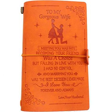 Imagem de Diário de couro – Presentes de marido para esposa, namorada, aniversário, feriado, Natal, Ano Novo – 1 conjunto (04)