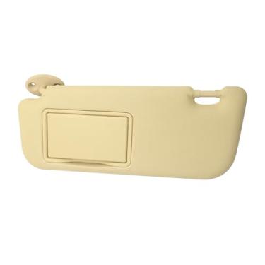 Imagem de laffoonparts 74320-02B21 74310-02K91 Viseira solar do lado esquerdo do motorista, substituição para Toyota Corolla 2014 2015 2016 2017 (bege)