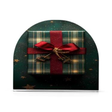 Imagem de xigua Suporte de guardanapo de gravata borboleta de Natal para mesas, porta-guardanapos de papel de prato acrílico elegante, dispensador de papel de seda independente moderno para jantar, sala de