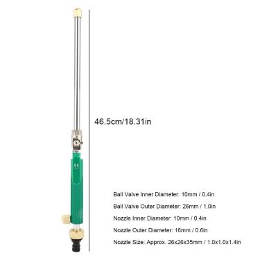 Imagem de LiebeWH Pulverizador de água de Alta Pressão, Lavador, Jato de Jardim, Varinha de Lavagem de Carros, Jato Jebao ou Spray Suave, Distância de Pulverização de 15 M, Conector de Mangueira, para Carros,