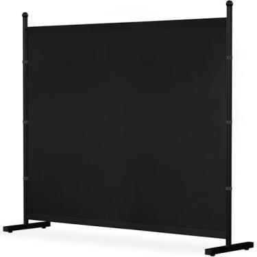 Imagem de Yettsoy Divisor de quarto de painel único, tela divisória grande de privacidade de 1,80 m, divisor de parede independente de 180 cm W para separação de quarto, tela de privacidade portátil para