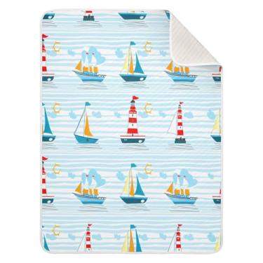 Imagem de Wassud Manta de bebê colorida para meninos e meninas, cobertor aconchegante de algodão essencial para recém-nascidos, para berçário, viagem, berço, carrinho 76 x 101 cm