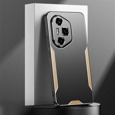 Imagem de HSGMQ Capa traseira de metal fosco de liga de alumínio luxuosa para Honor 200 Smar 300 Ultra Lite Pro capa de telefone com sensação de frio à prova de choque, dourada, para Honor 300