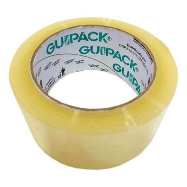 Imagem de 3 Rolos De Durex Largo Fitas Adesivas 45mm X 100m Transparente - EGLOP