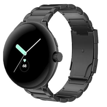 Imagem de synsing Pulseira de titânio compatível com Google Pixel Watch 4/3 de 45 mm, pulseira de metal de titânio para Pixel Watch 4/3/2/1 de 41 mm, acessório de substituição para homens e mulheres