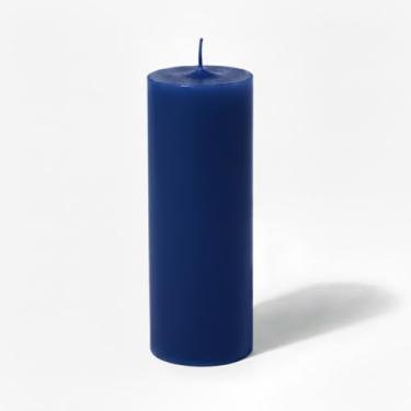 Imagem de 1 Vela Votiva De 7 Dias 260g Azul Escuro Unidade Umbanda/Candomblé - Oferta