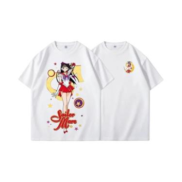 Imagem de Camiseta Unissex Com Estampa De Sailor Moon Moda De Verão Manga Curta 