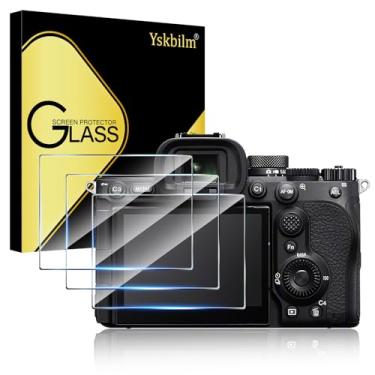 Imagem de Yskbilm (Pacote com 3) Protetores de tela de câmera compatíveis com acessórios Sony Alpha A7V A7 V A7R V 7R V A7RV A7M5, 9H de alta definição, transparente, antiarranhões, sem bolhas
