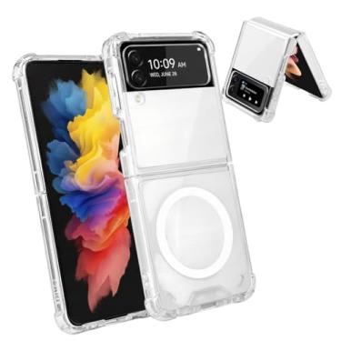 Imagem de Capa Case Protetora Compatível Samnsung Galaxy Z Flip 4 Transparente Magnética Anti Shock Impacto Premium