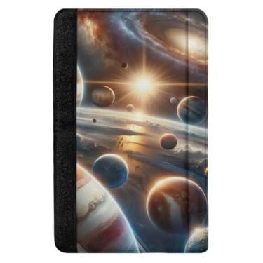 Imagem de TSENQUE Capa de cinto de segurança do sistema solar espacial com alças de mochila compatíveis com capa de cinto de segurança automática