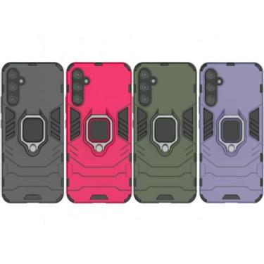 Imagem de Capa Capinha Para Samsung Galaxy A34 com Anel Suporte e Armadura Militar Ant-impacto (ROSA PINK)
