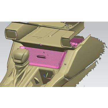 Imagem de Arcoche Bandeja organizadora de console central para Toyota RAV4 2026 ABS caixa de apoio de braço armazenamento secundário bandeja de inserção de uma peça armazenamento de paletes