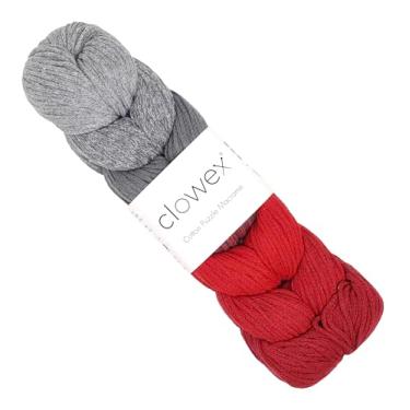 Imagem de Clowex Cordão de macramê de algodão trançado com 7 cores, fio de macramê artesanal variegado de 2,5 mm x 273 m, cordão de artesanato arco-íris, corda de macramê multicolorido para crochê e tricô (N8