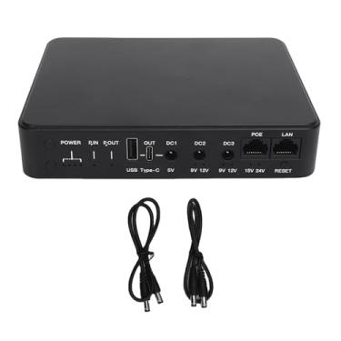 Imagem de Hilitand Mini UPS Backup de Bateria A Fonte de Alimentação Ininterrupta 6 Portas 10400mAh Power de Emergência Portátil para o Roteador de Segurança de Câmera Poe15V 24V USB DC 5V 9V 12V