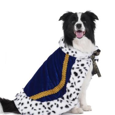 Imagem de Fantasia para animais de estimação Lovelyshop Lux Fur Blue Cat Dog Clo