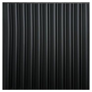 Imagem de Placa Painel Ripada 50x50cm - kit 20 peças 5m²(Ripado black)