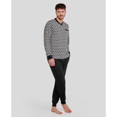Imagem de Pijama Losangos - Lohe, Preto, XG
