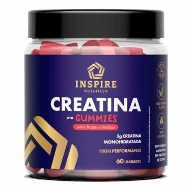 Imagem de Creatina Gummy 60 Gomas Frutas Vermelhas Inspire Nutrition, Não se Apl
