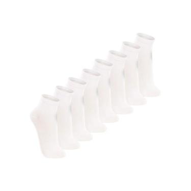 Imagem de Kit com 8 Pares de Meias Cano Médio Lupo 4200-088, Branco