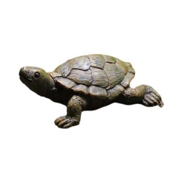 Imagem de Estátua De Tartaruga Marinha Em Resina Mini Figurine Para Aquários Jar