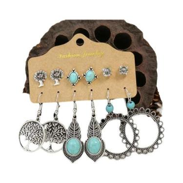 Imagem de Brincos Pendentes De Cobra Turquesa Para Mulheres, Joias Étnicas Vinta