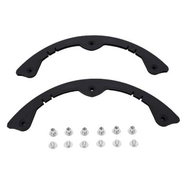 Imagem de Luocute Protetores de Deck de Skate, 2 Protetores de Borda de Plástico para Longboard e Skate, Com Borracha Absorvente de Choque para Maior Aderência e Proteção