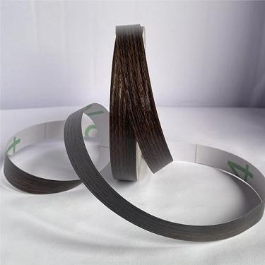Imagem de GQQGSHOP Borda de parede autoadesiva de 50 m à prova d'água, painéis de parede, moldura de porta de teto, decoração de interiores de linha de cintura (nogueira preta, 1 cm (L))