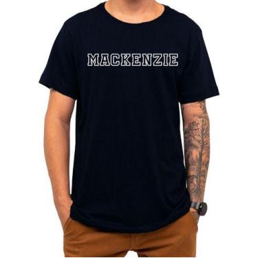 Imagem de Camiseta Faculdade Mackenzie Universidade Presbiteriana Sp, G, Cinza, 