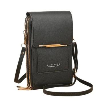 Imagem de Bolsa De Celular Com Tela Sensível Ao Toque Para Mulheres, Porta-Cartõ