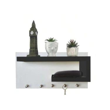 Imagem de Porta Chaves com Prateleiras para Oculos e Carteira Mdf - A Loja do Gr