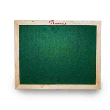 Imagem de Lousa Quadro Escolar 40x30 - moldura em madeira - Supertela