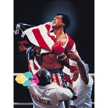 Imagem de Placa Decorativa em MDF Coleção filme Rocky Balboa I, II , III , IV , 