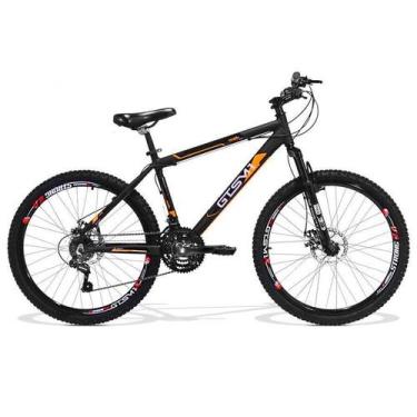 Imagem de Bicicleta 26 GTS M1 Freio a Disco 21v Suspensão Walk New - GTSM1, Pret