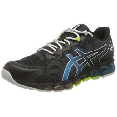Imagem de ASICS Tênis de corrida masculino Stroke, Preto, azul Aizuri, 11, Gel-quantum 360 6
