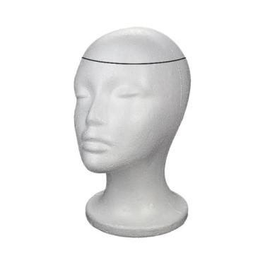 Imagem de Suporte De Exibição Para Cabeça De Manequim De Estireno Sem Rosto Para