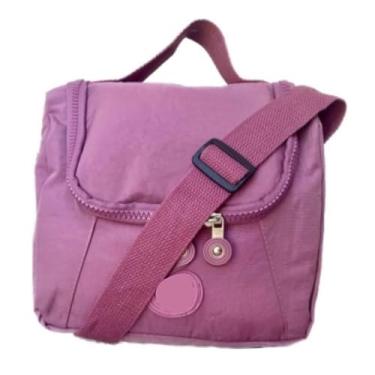 Imagem de Bolsa Térmica Feminina Masculina Lancheira Com Alça Porta Marmita Trabalho Escola(Lilás 1)